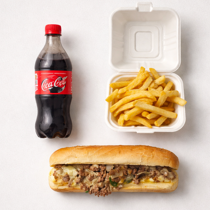 Philly Cheese Steak Combo.