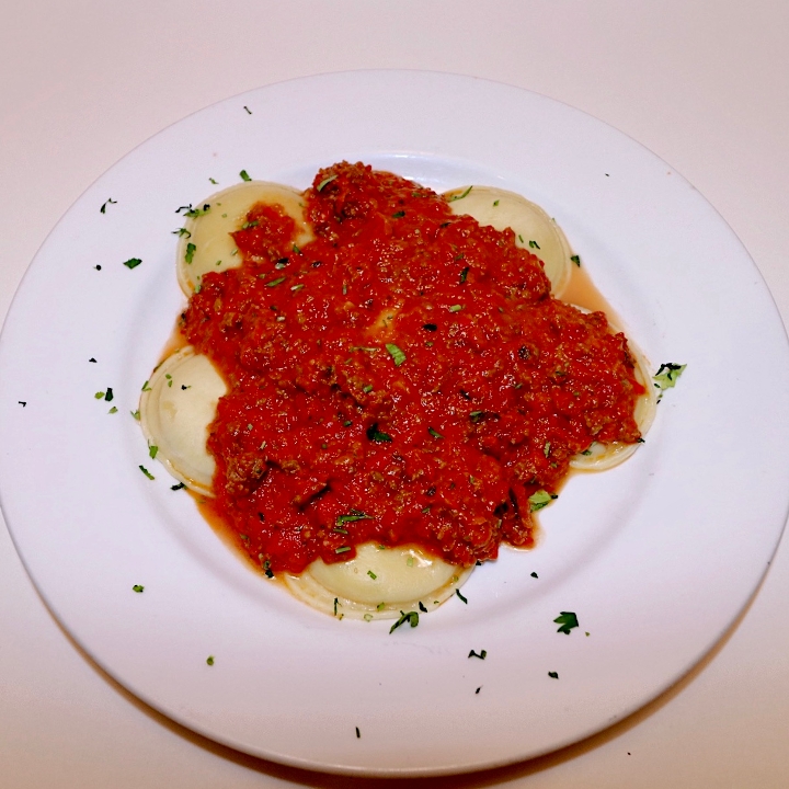 Cheese Ravioli Bolognese.