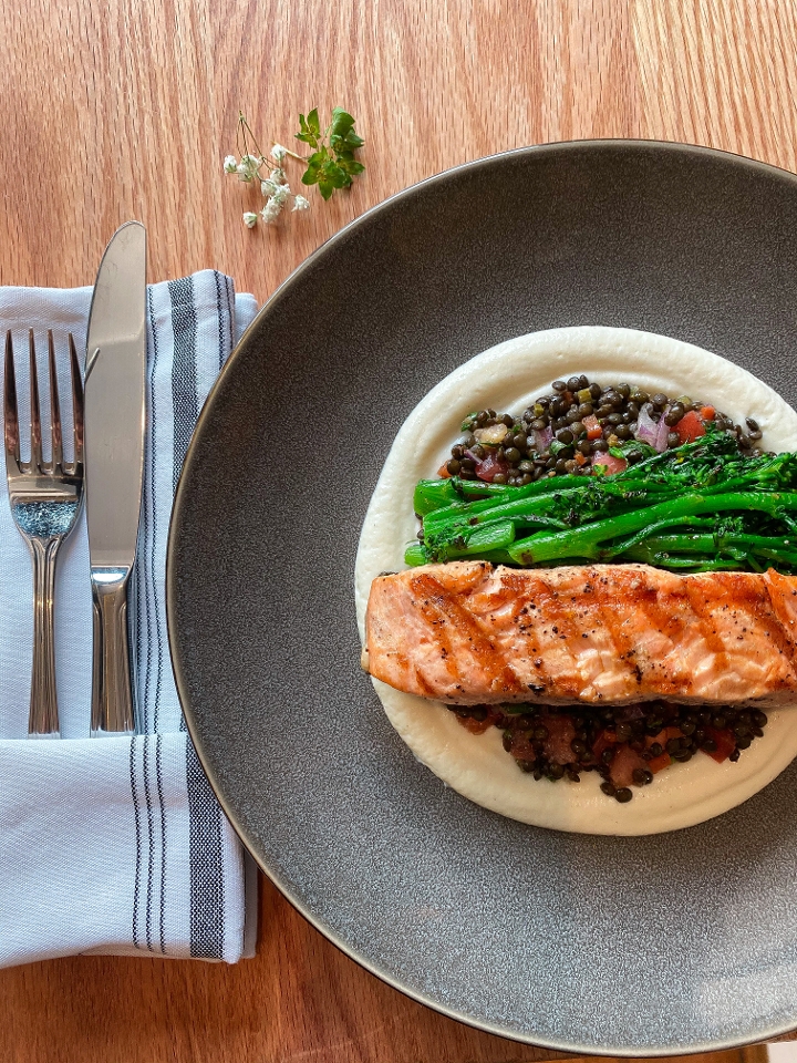 Grilled Salmon.