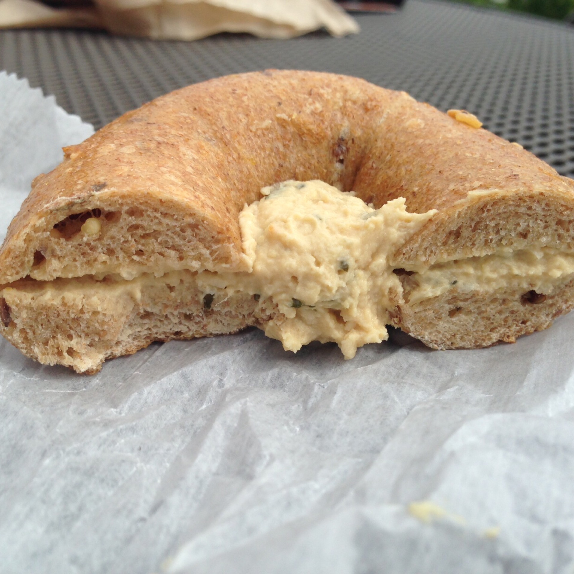Hummus Bagel.
