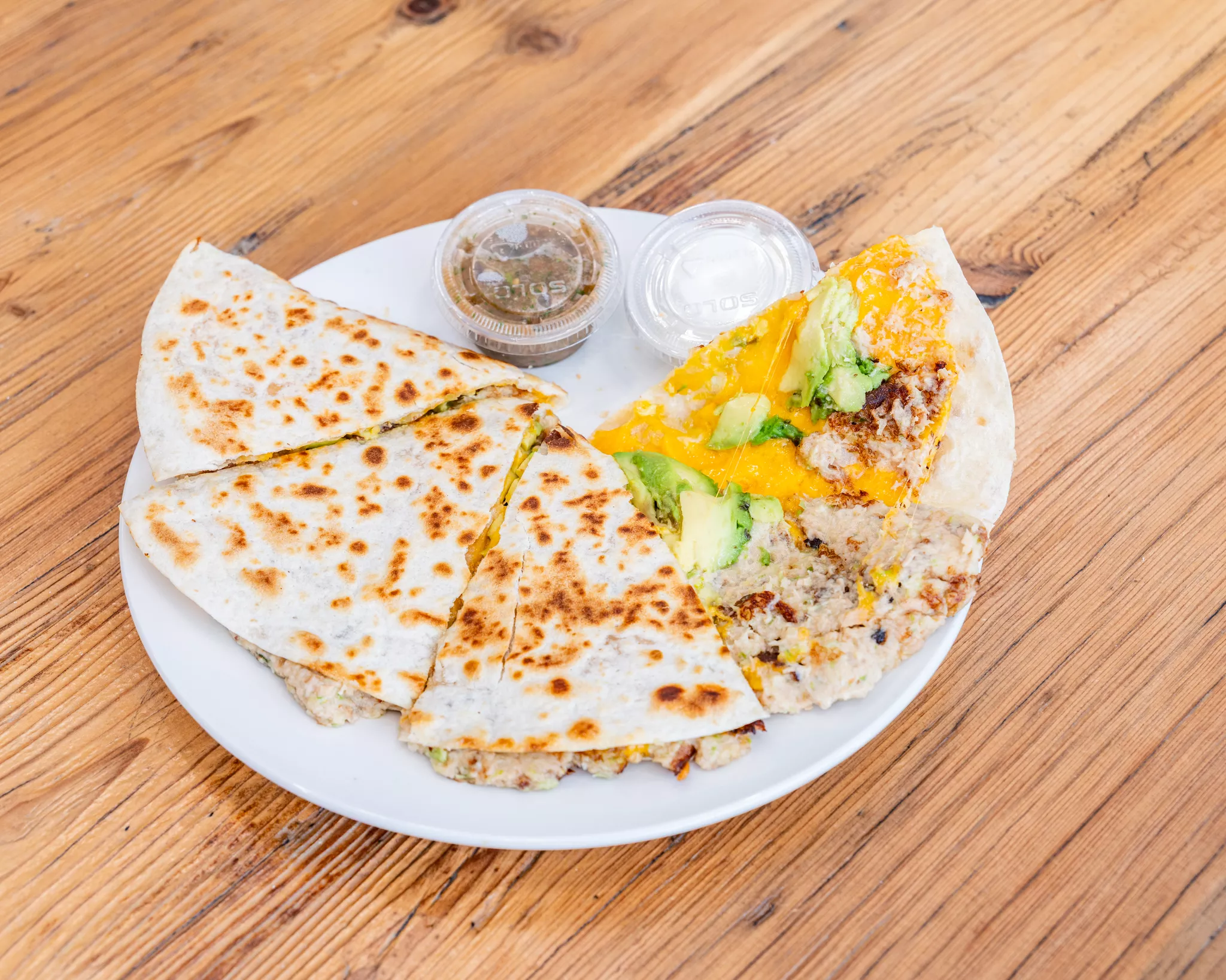 Tuna, Avocado & Cheddar.