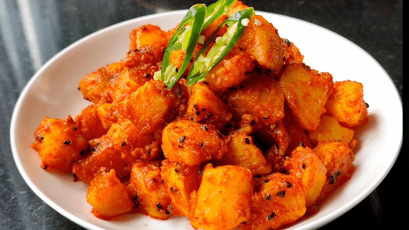 Spicy Potatoes (Vegan).