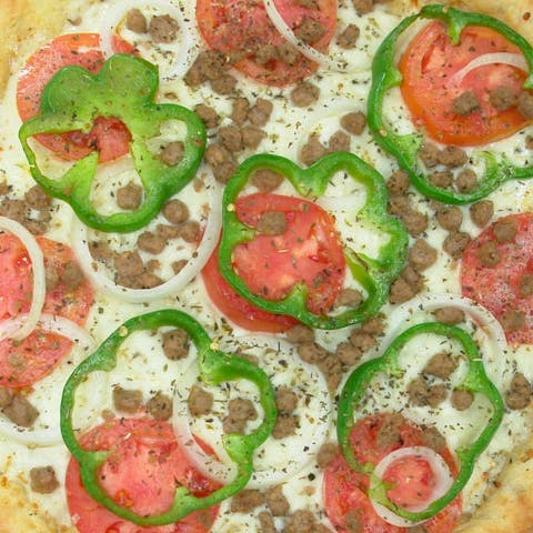 White Specialty Pizza.
