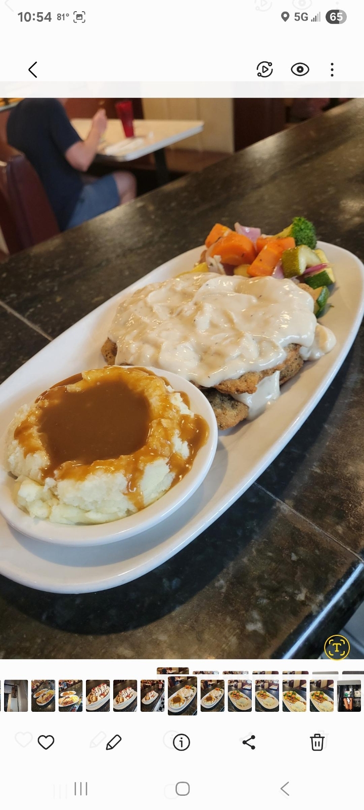 Country Fried Steak Dinner.
