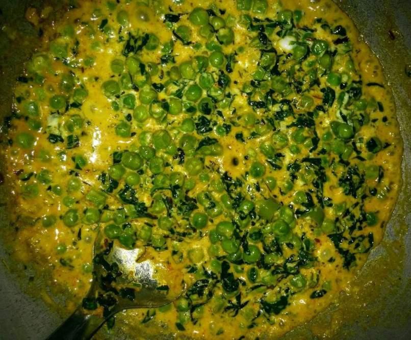 Methi Malai Mutter Saag.