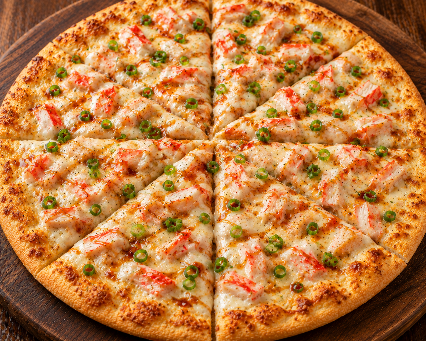 Crab Rangoon Pizza 16”.