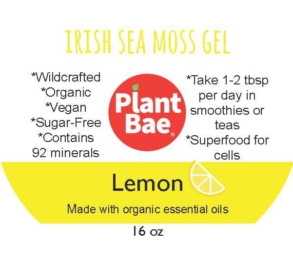 Lemon Irish Sea Moss Gel - 16 oz.