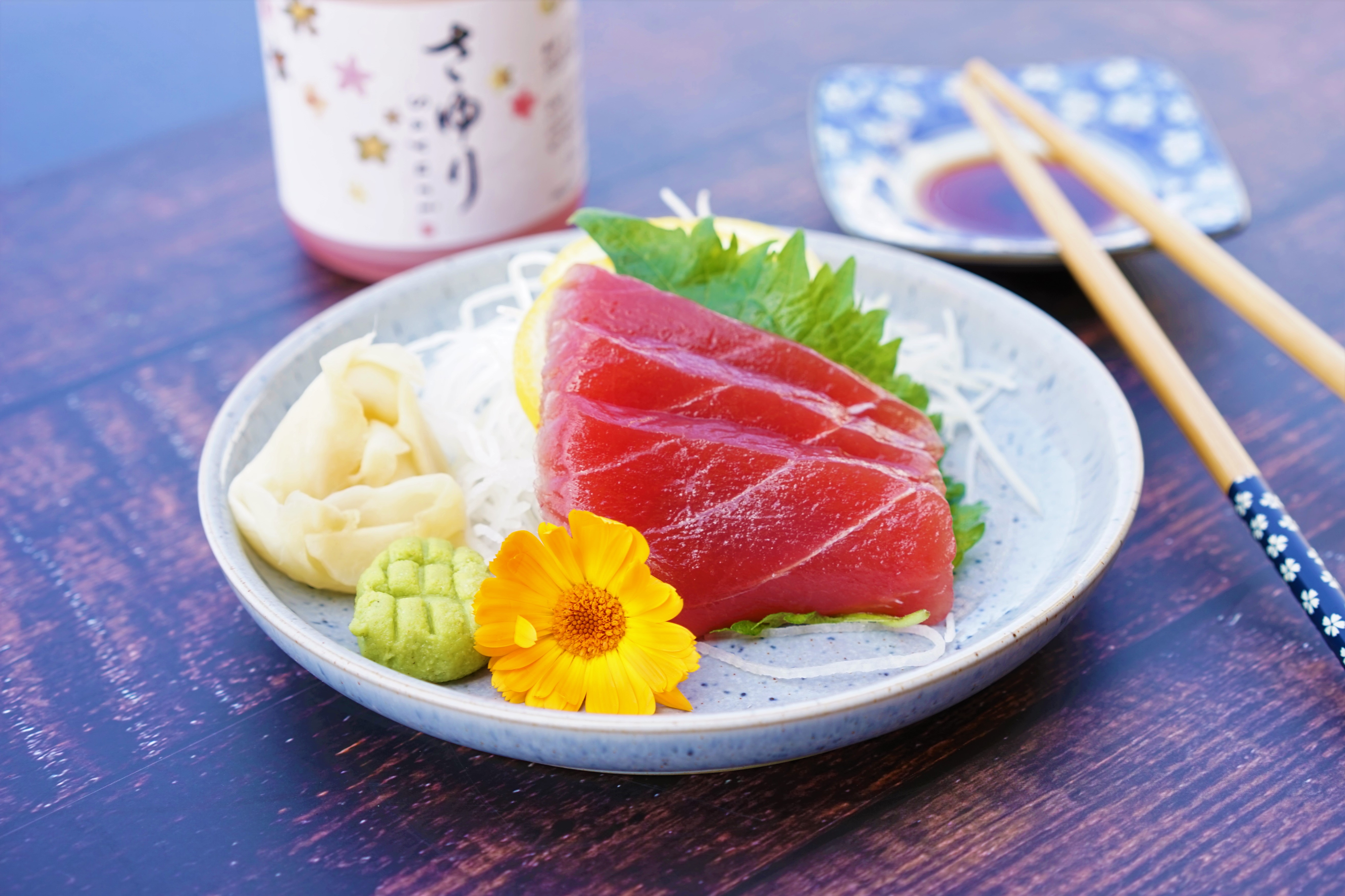Bluefin Tuna Sashimi.