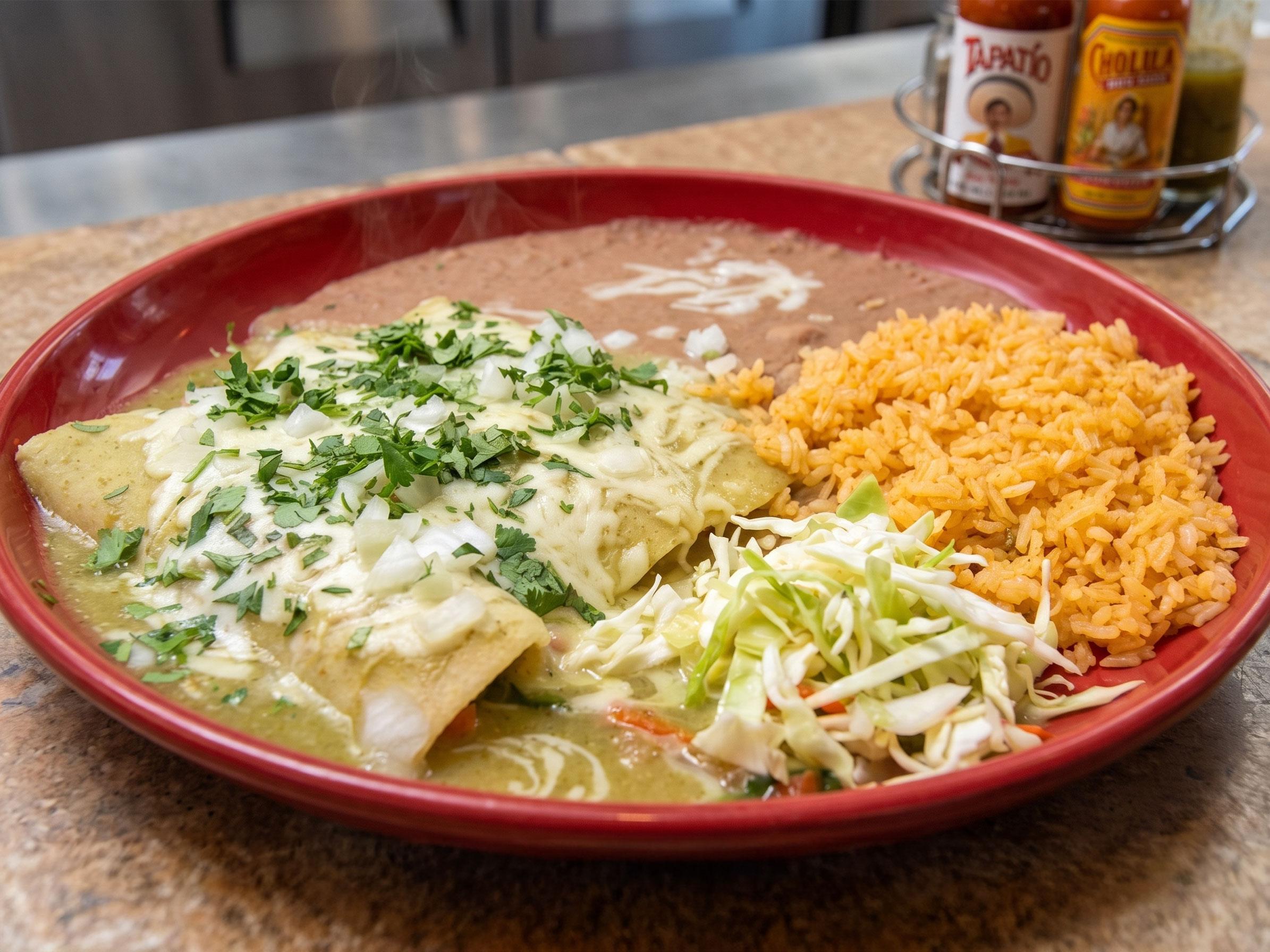 Vegetarian Enchiladas.