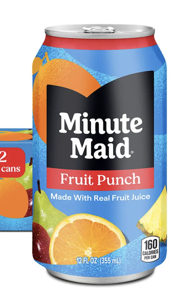 Fruit Punch Minute Maid.