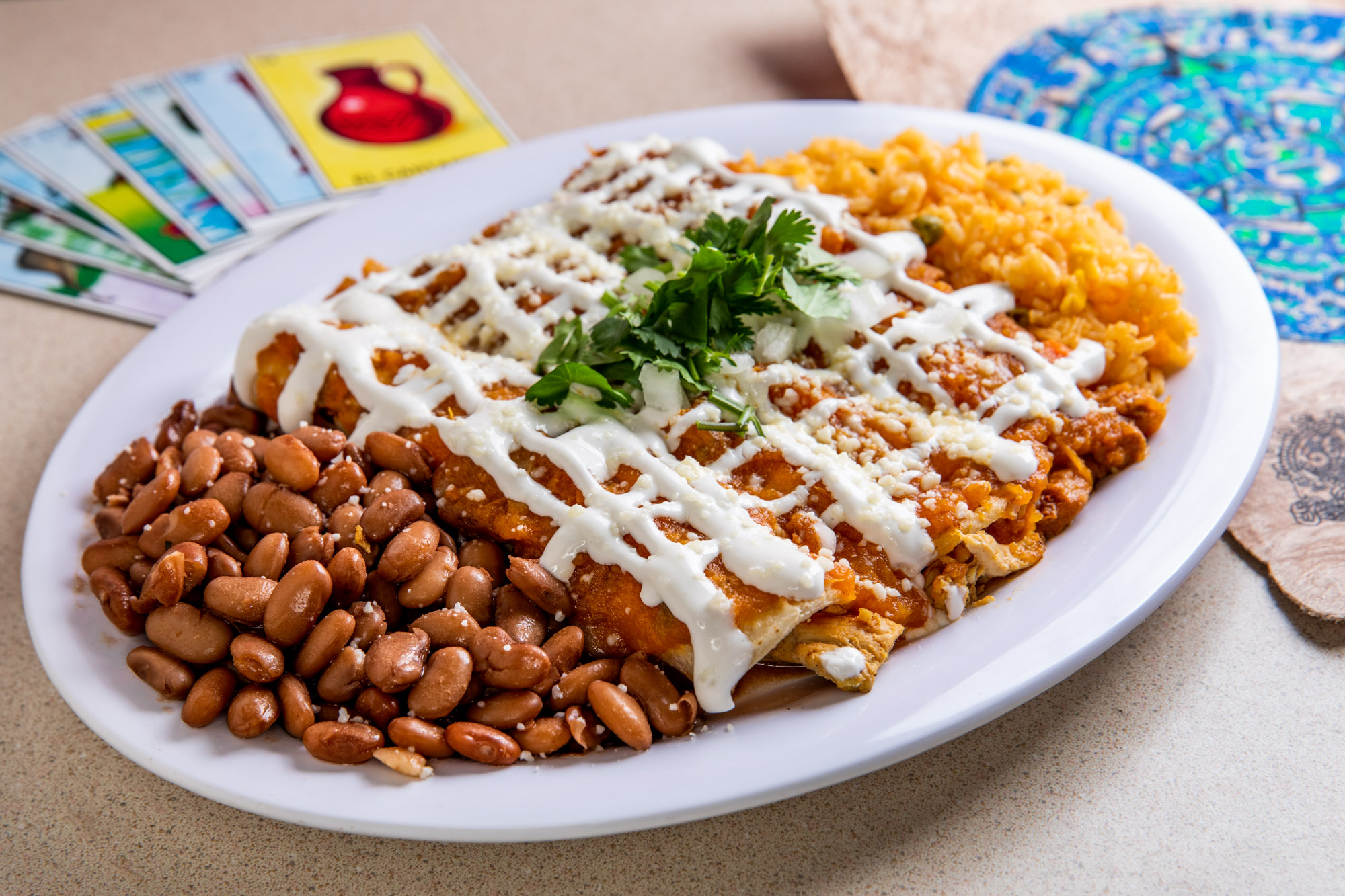 Steak Enchiladas.