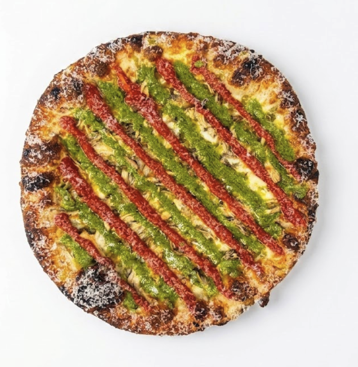 Hatch Chile Fungi Pizza.