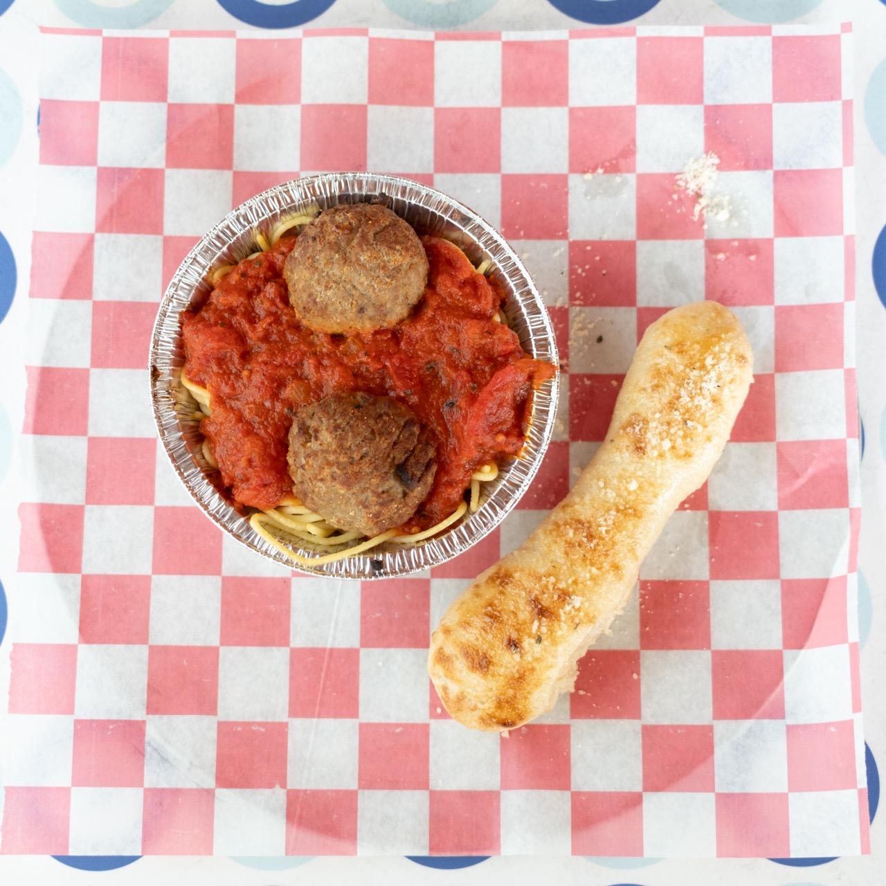 Kid's Spag & Meatballs.