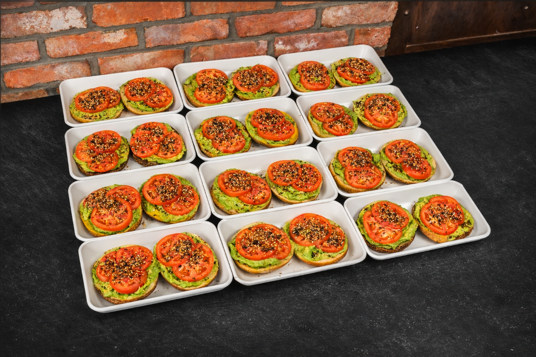 AVOCADO TOAST BAGEL BOX (12 Sandwiches).