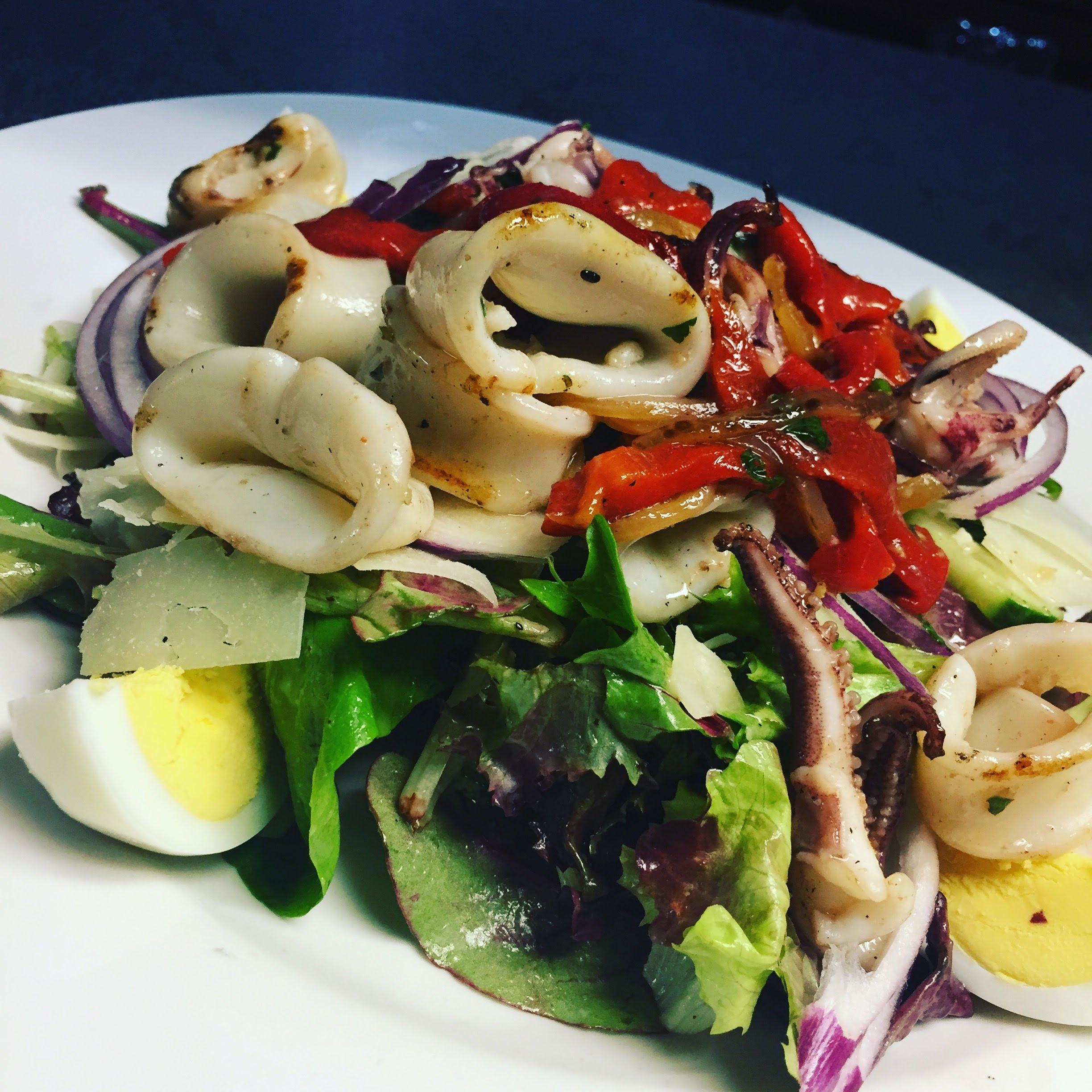 Calamari Salad, Grilled