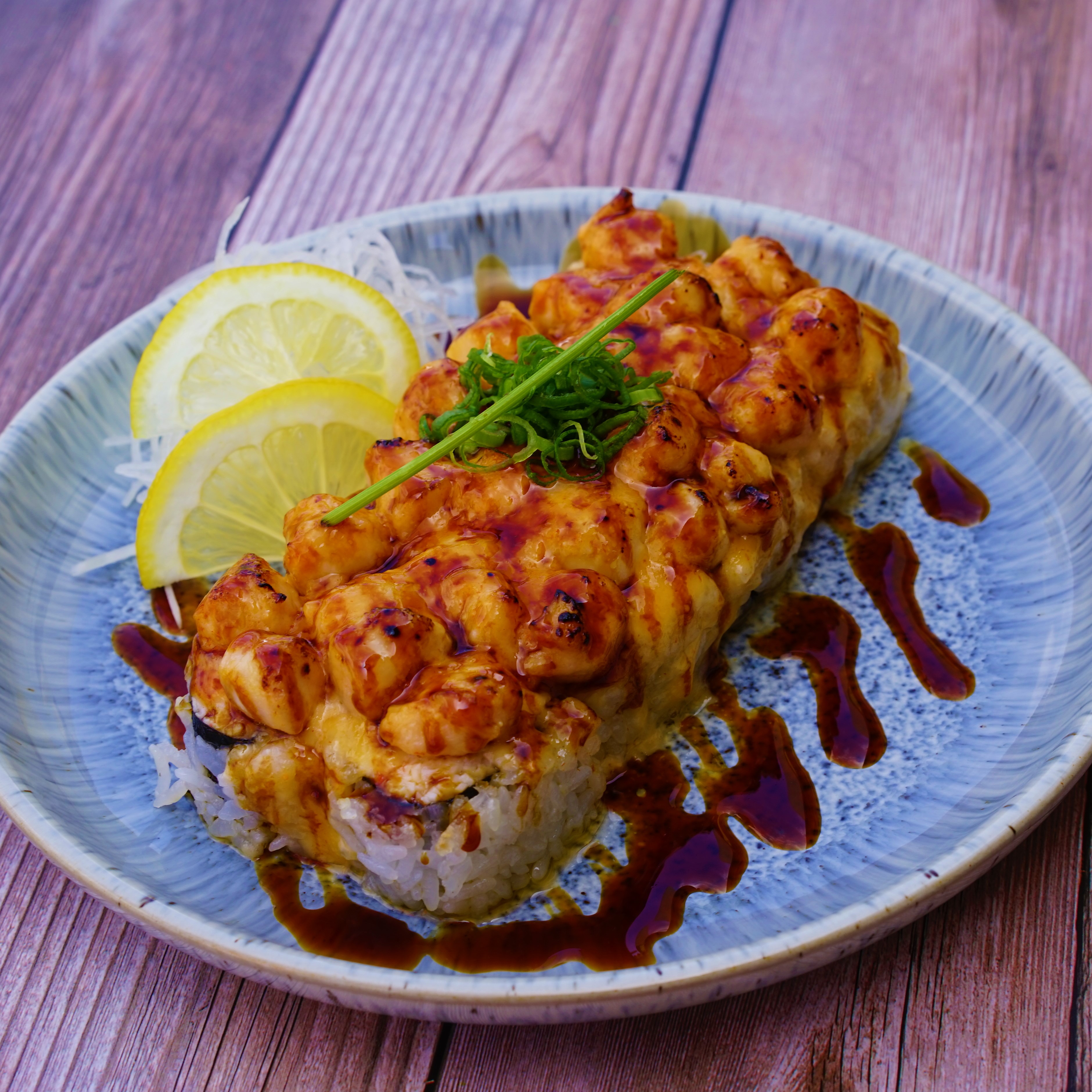 Baked Scallop Roll.