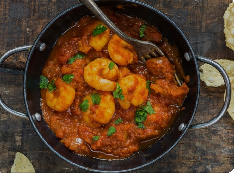 Shrimp Vindaloo.
