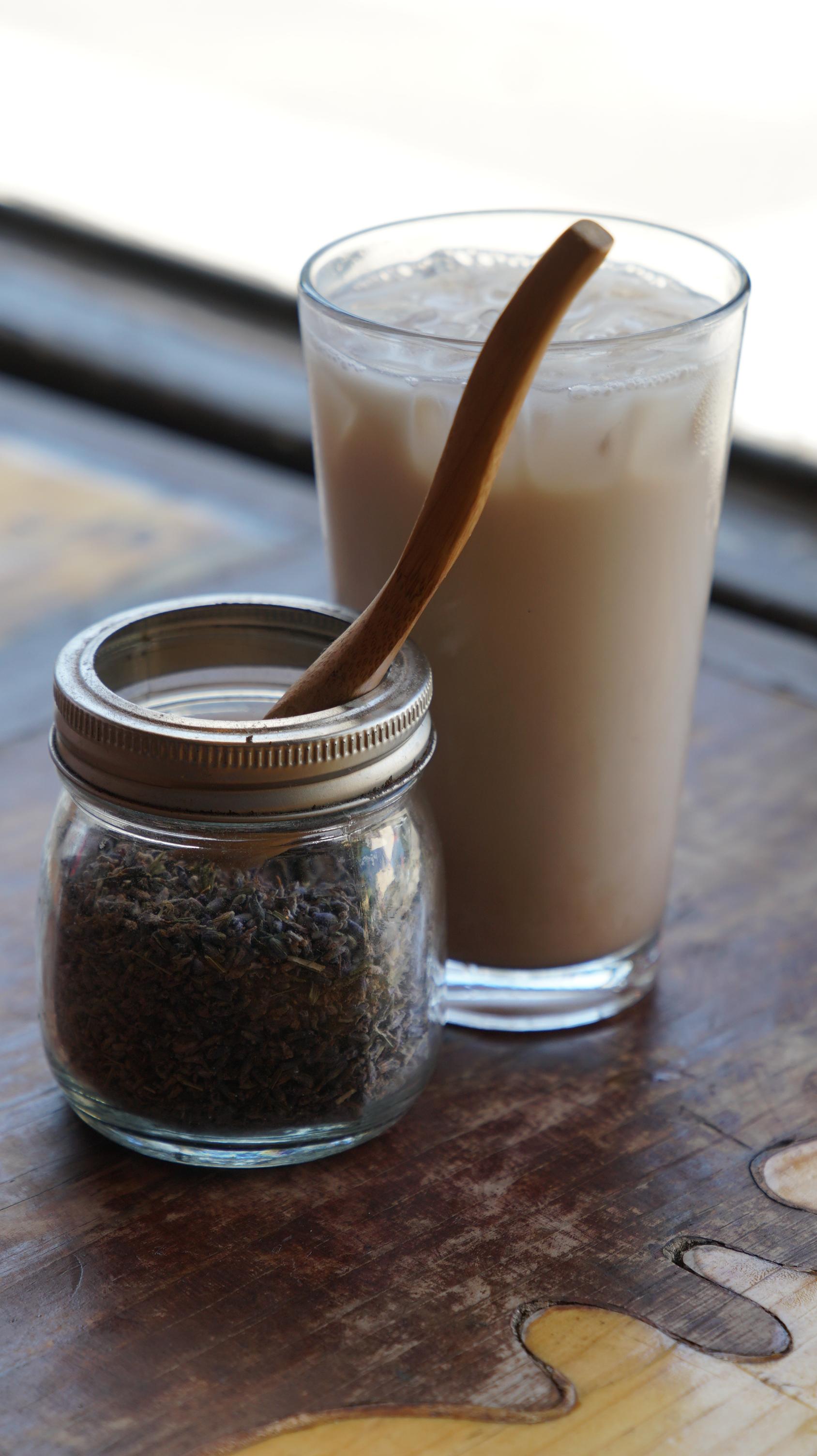 Lavender Chai Iced.