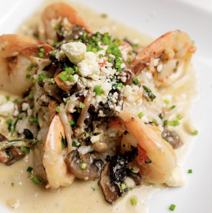 Shrimp Santorini.