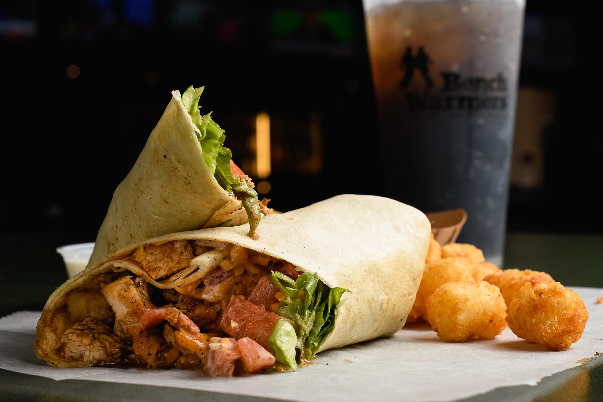 Jerk Chicken Wrap.