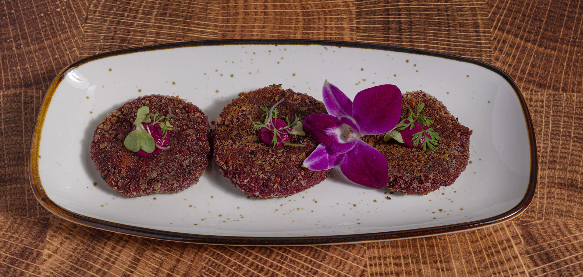 Beetroot Shami Kebab.