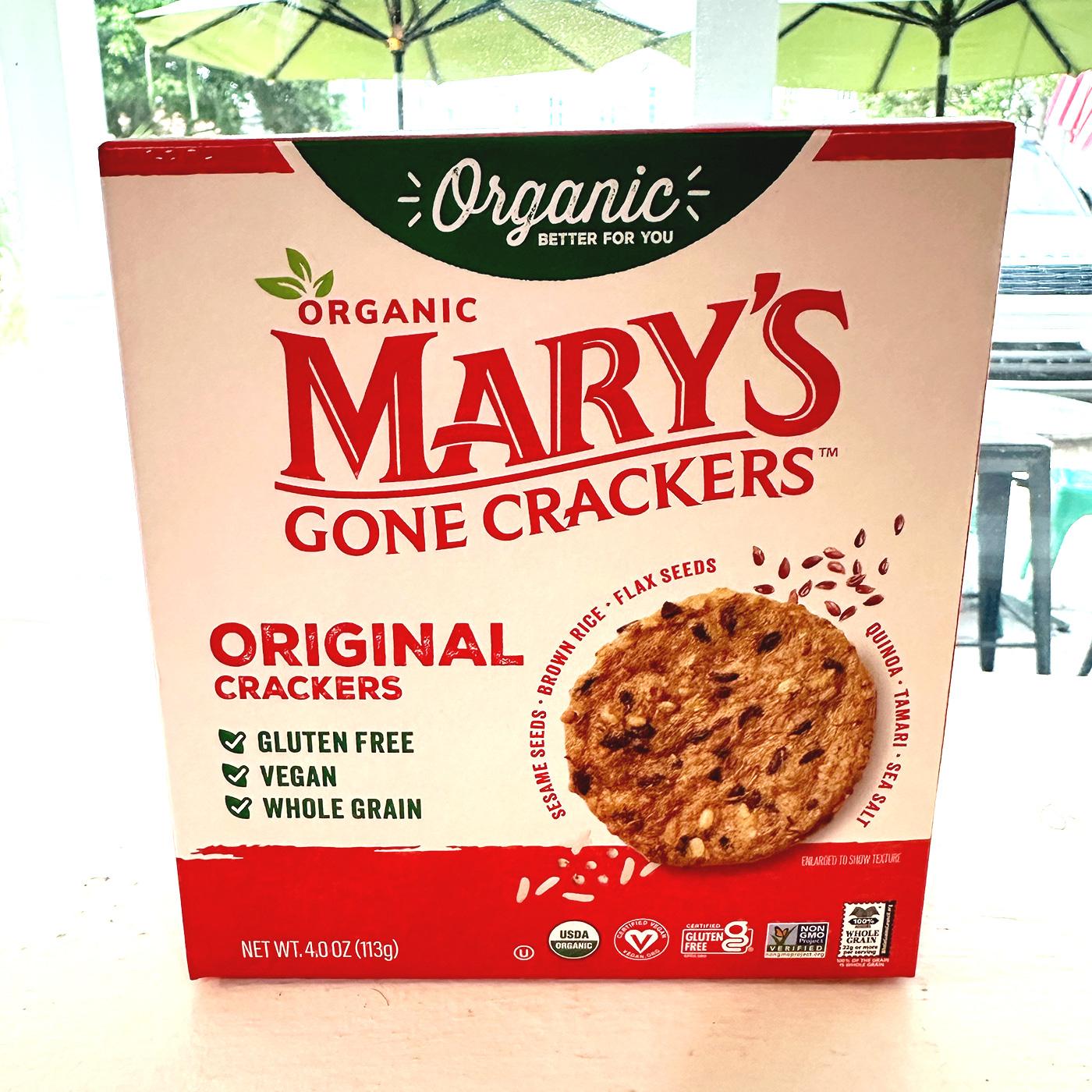 Marys Crackers.