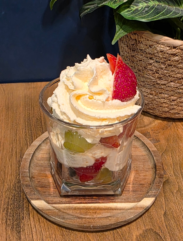 Mixed Berries and Cream.