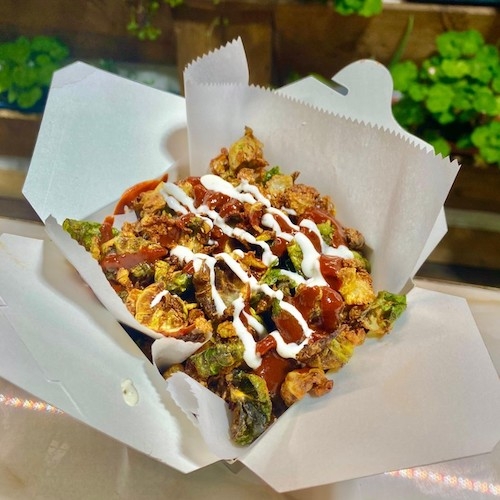 Crispy Brussel Bites.