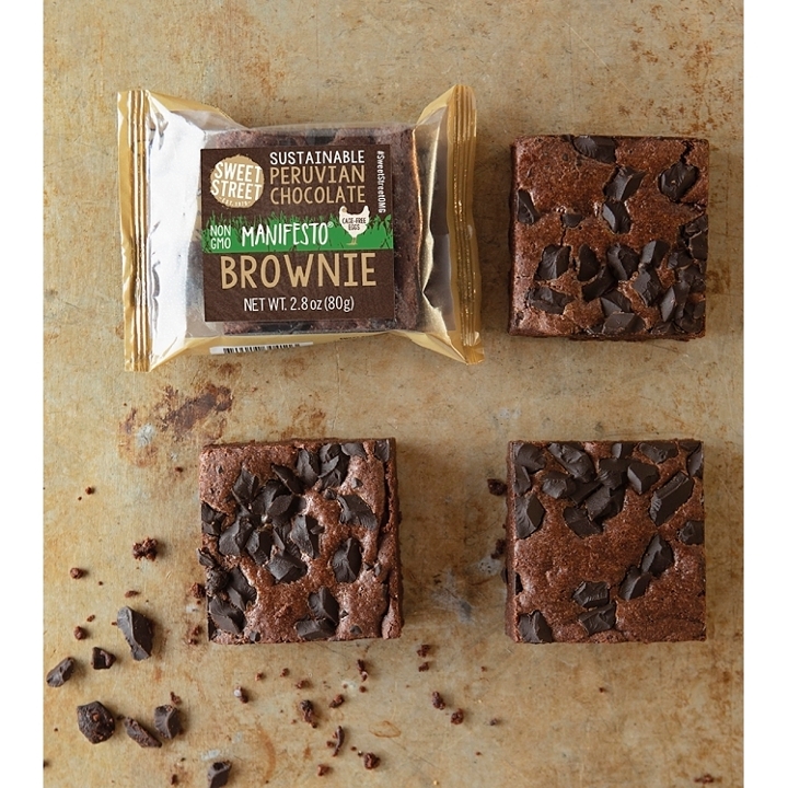 Peruvian chocolate manifesto® brownie.
