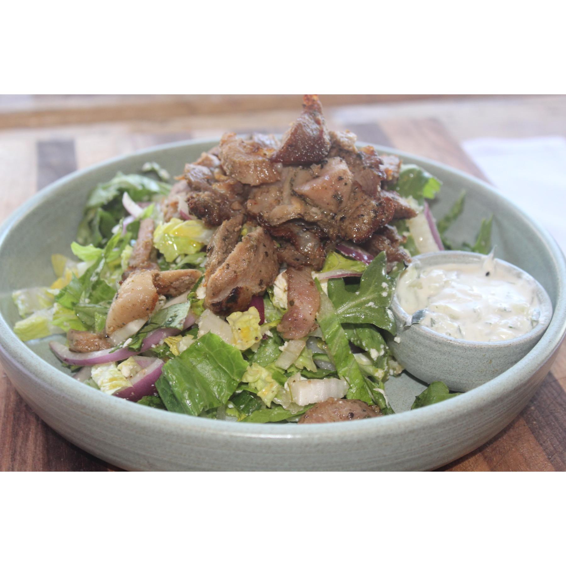 GYRO SALAD-PORK.