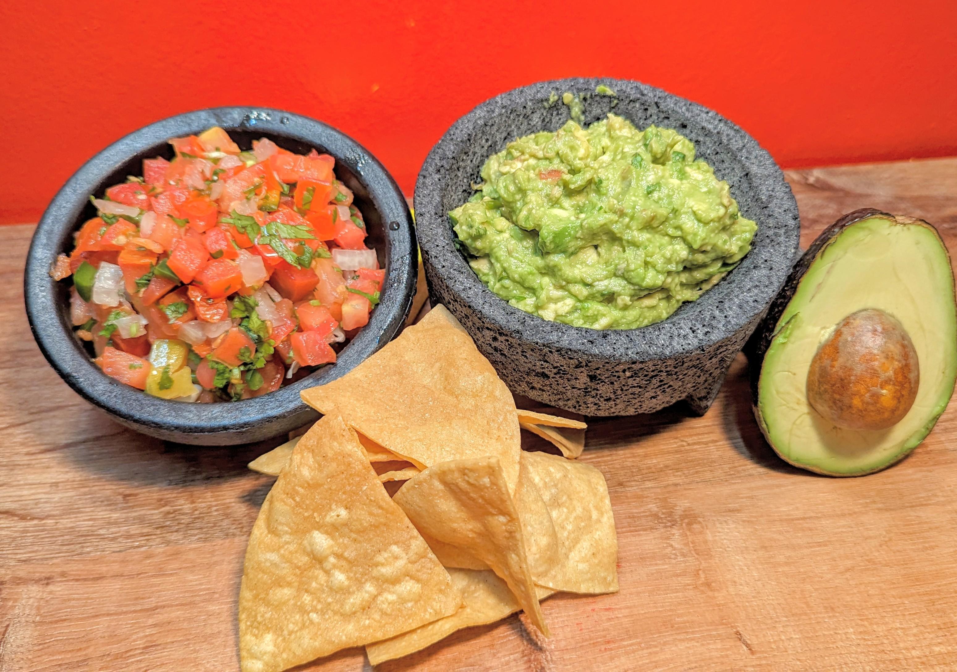 Chips Salsa and Guacamole.