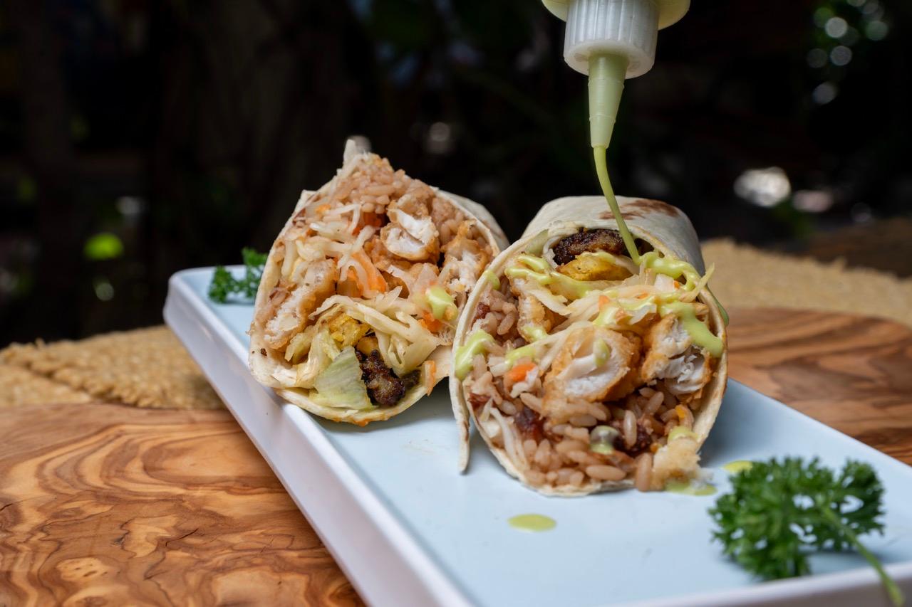 Fried Grouper Wrap.