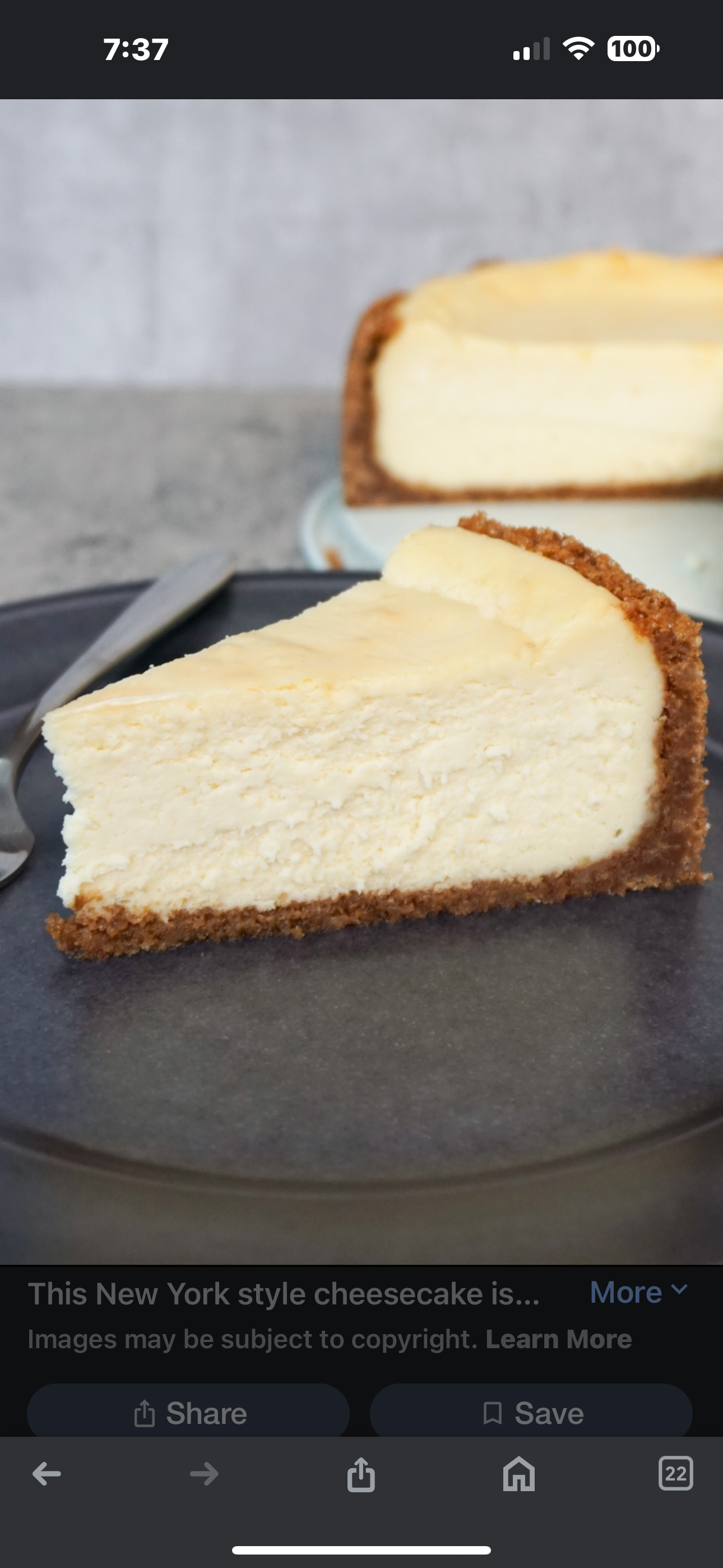 New York Cheesecake.