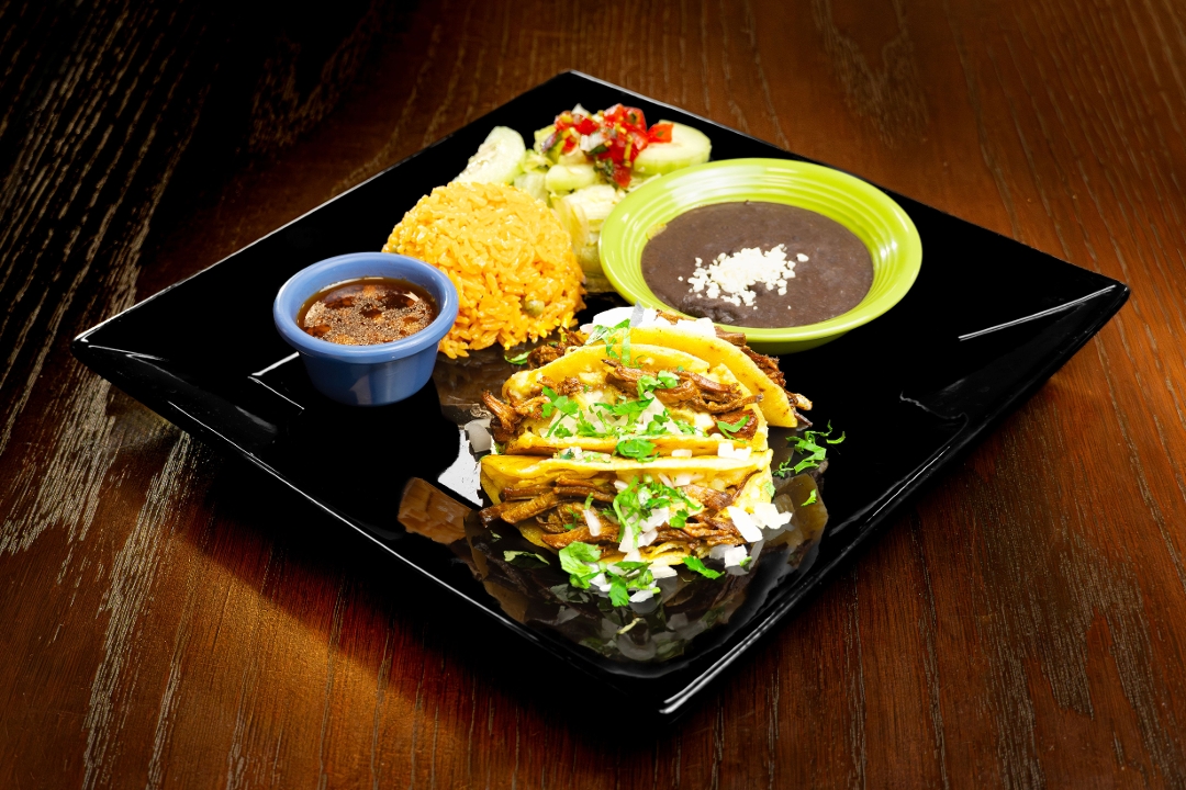 Quesa-Birria Taco Plate.