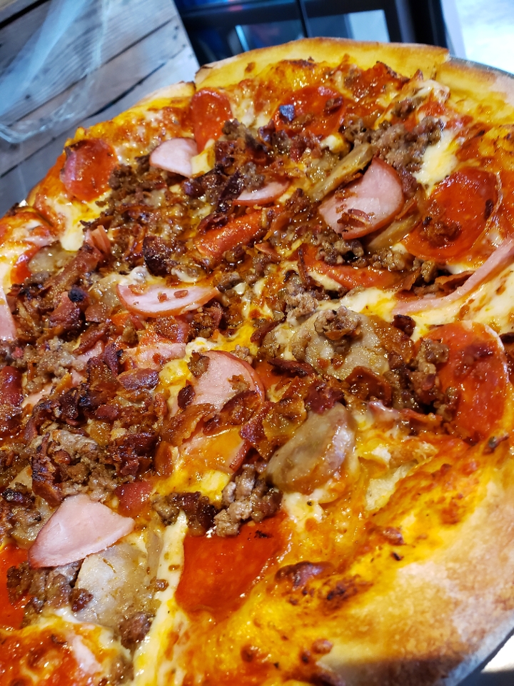 10" Meat Pizza.