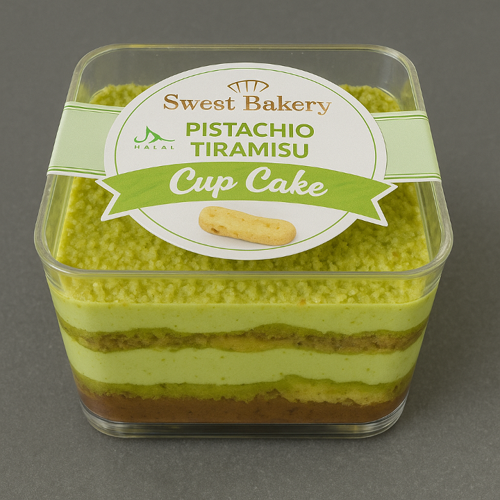 Pistachio Tiramisu Cup-Cake.