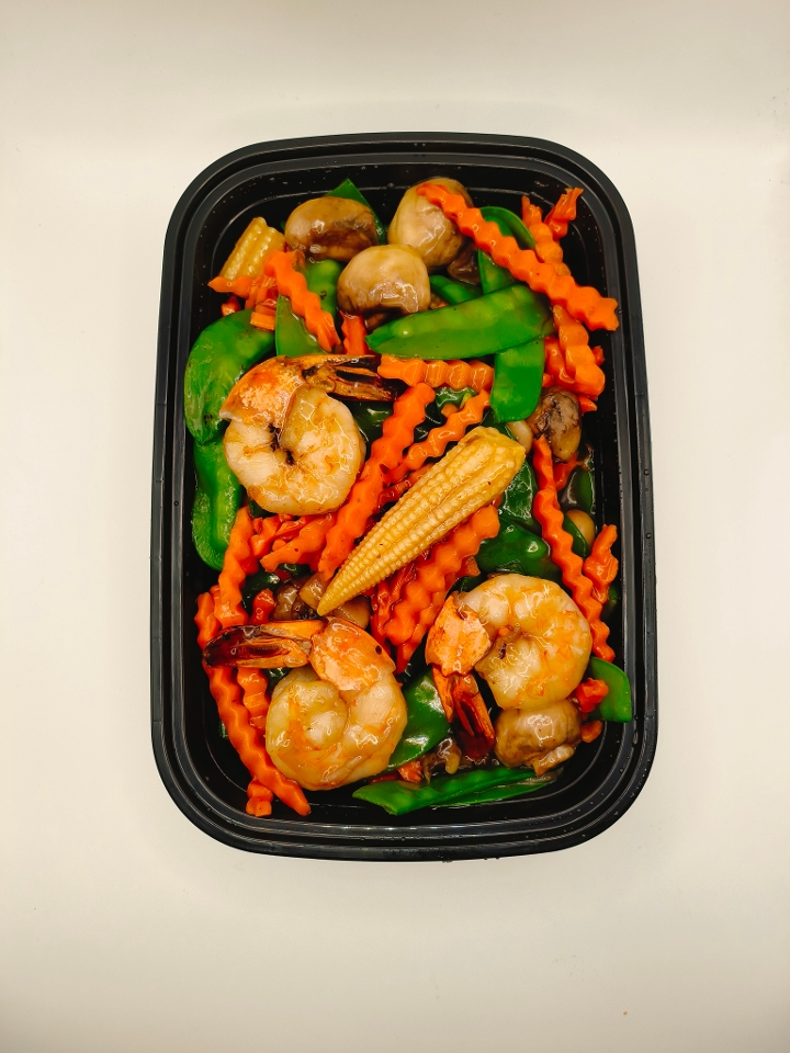 Summer Vegetables with Shrimp.