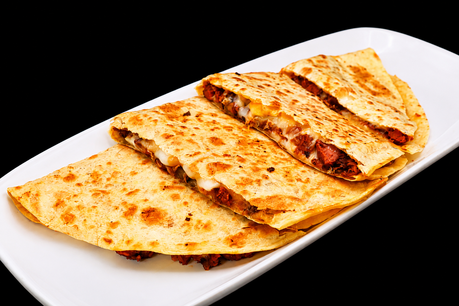 Tomato Sunrise Quesadilla.