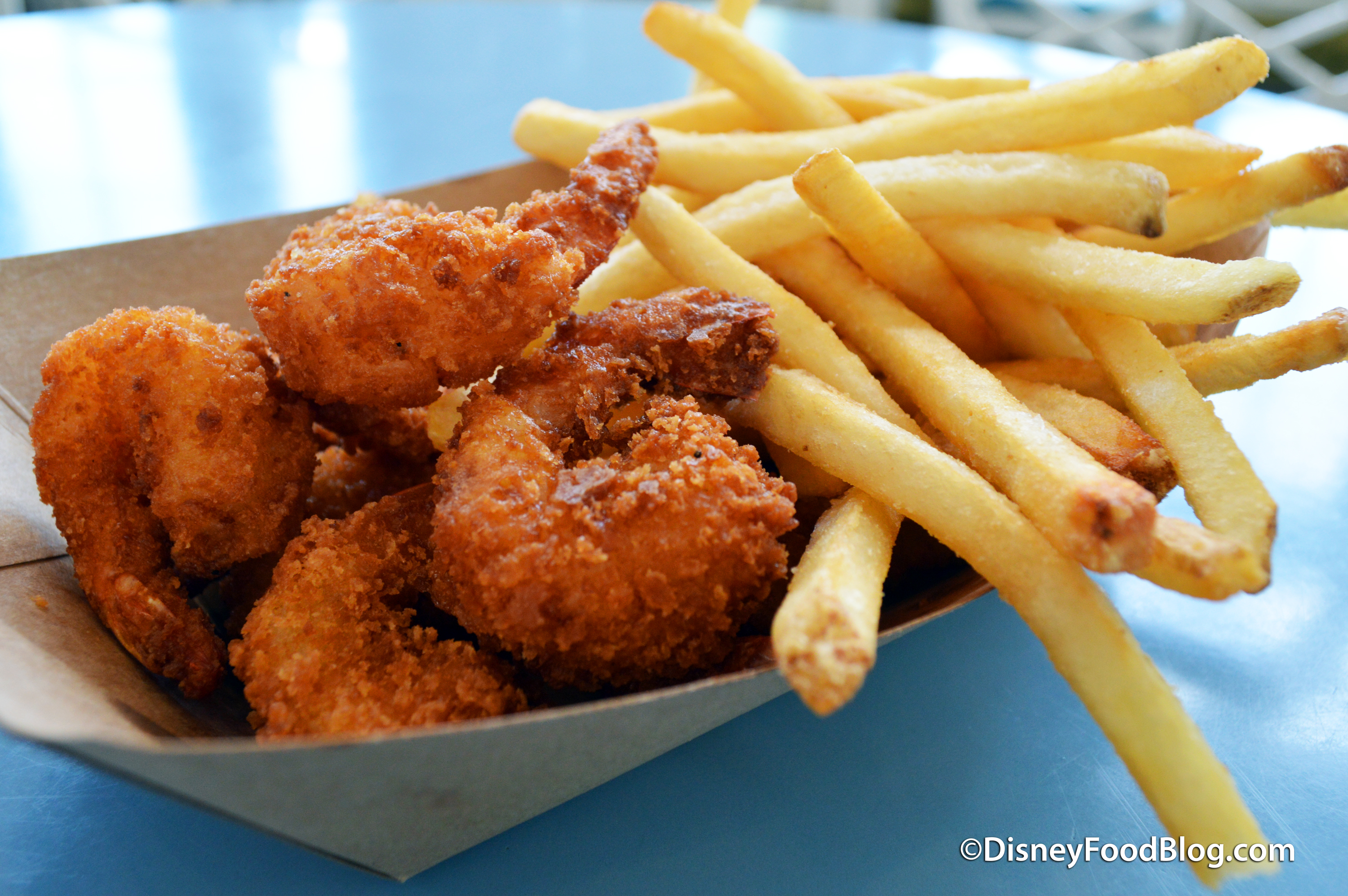 Large Fried Shrimp w/ Fries.