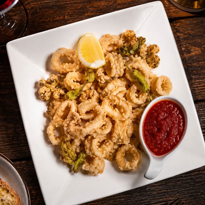 Crispy Calamari Fritti.