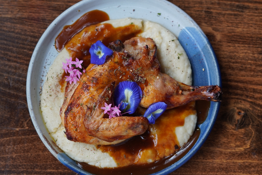 Organic half Chicken.