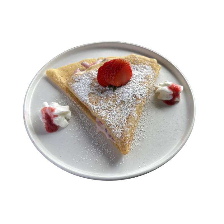 Fresas con Crema Crepe.