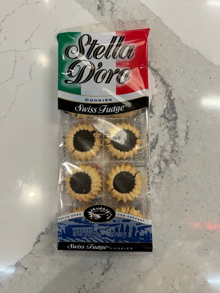 Stella D'oro Swiss Fudge Cookies.