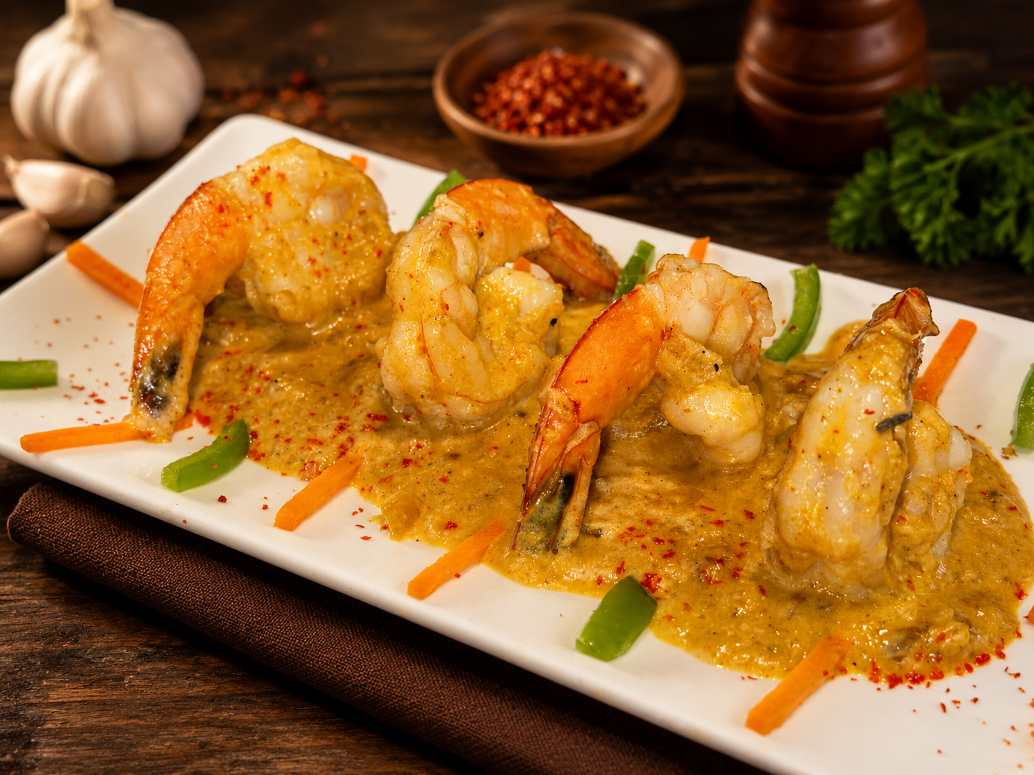 Garlic Shrimp.