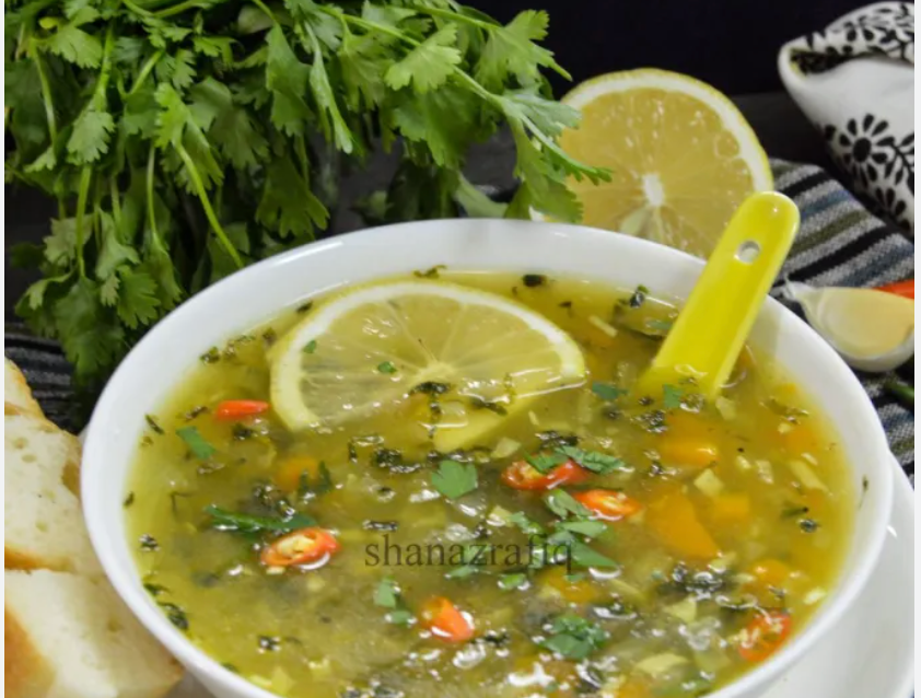 Lemon Coriander Soup.