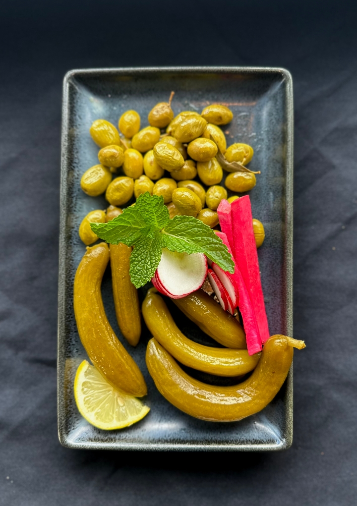 Pickles and Olives.