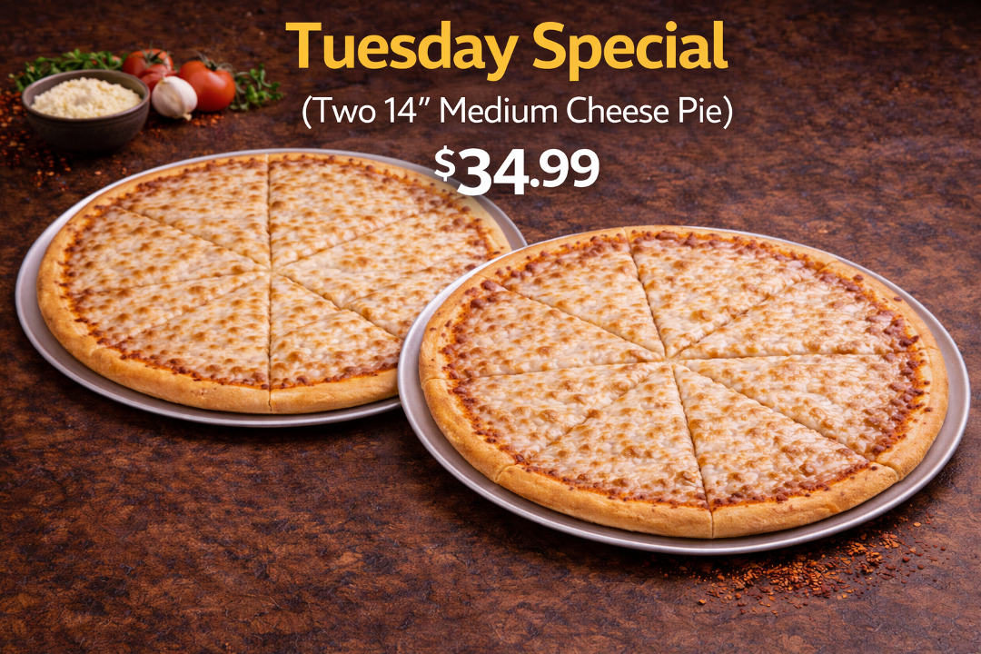 Tuesday Family Pizza Deal.