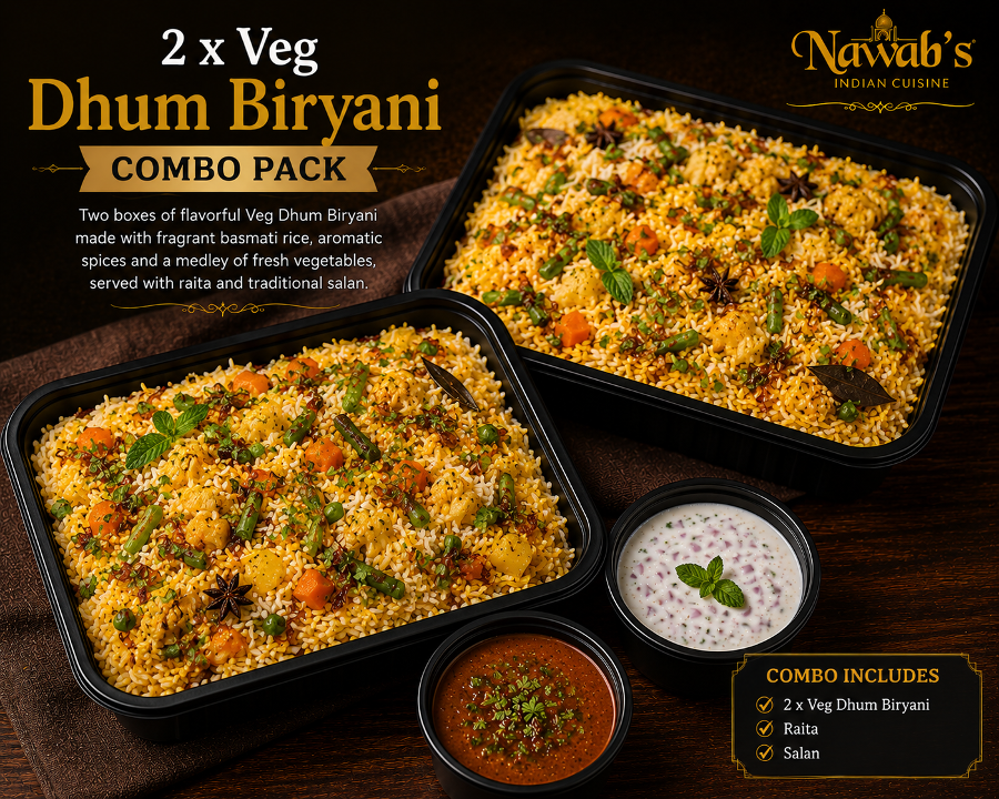 2 x Veg Dhum Biryani.