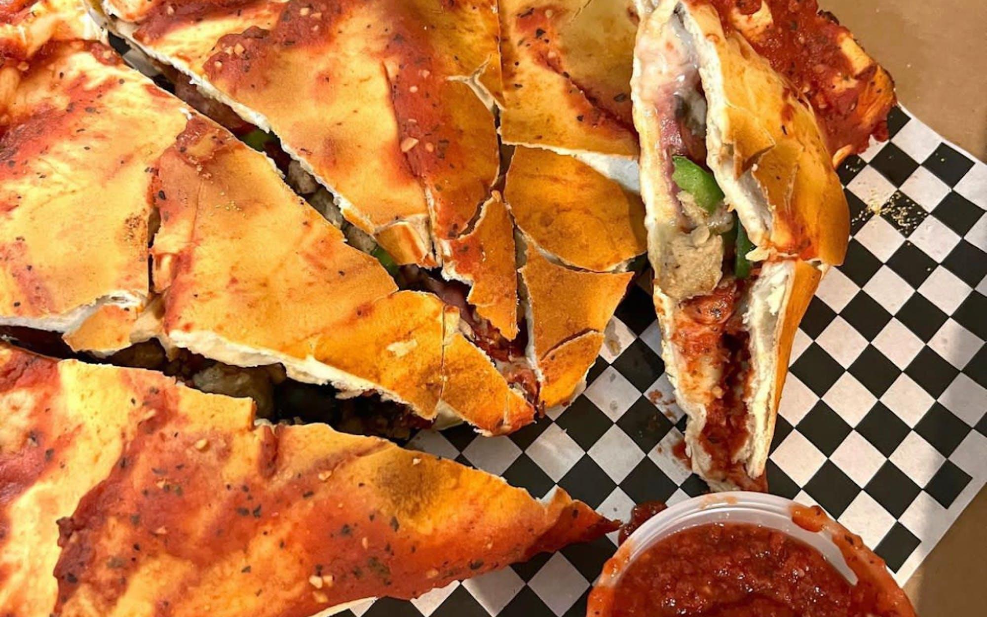 LARGE CALZONE.