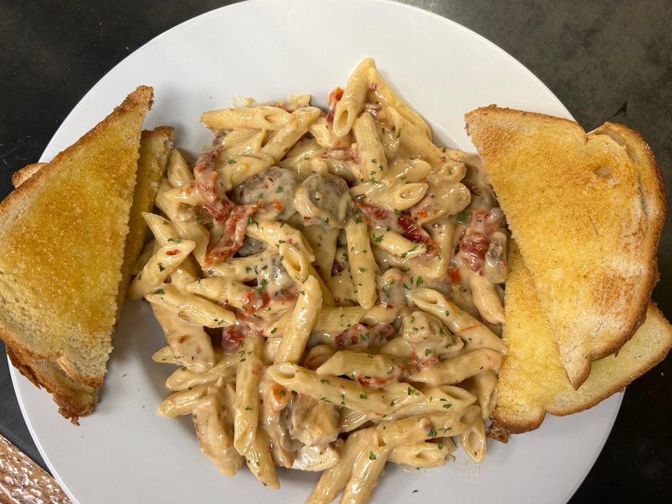 Diablo Sausage & Chicken Pasta.